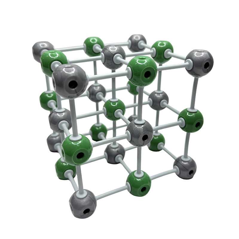 Scheikunde onderwijsinstrument middelbare school scheikunde onderwijsmodel natriumchloride kristalstructuur model