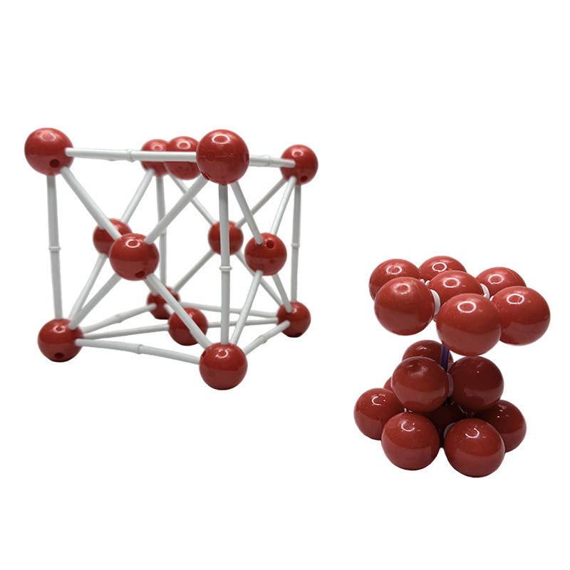 Metaalkristalloïde moleculaire structuur modelleert het metaalkristalmodel van metaal