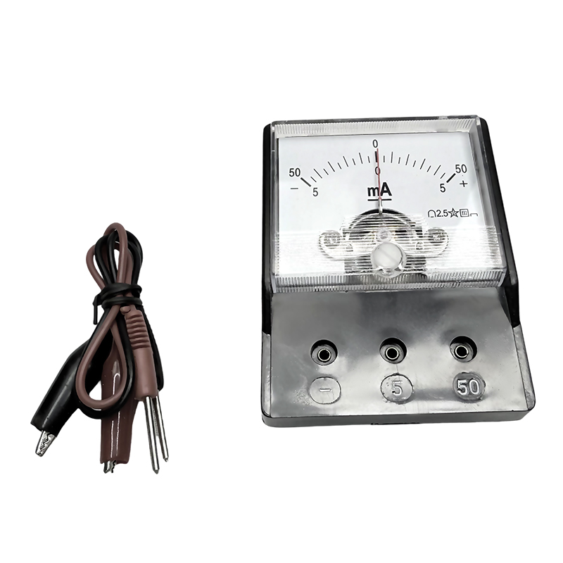 Milliampèremeter basisschool DC-stroom: -5mA-0-5mA / -50mA-0-50mA