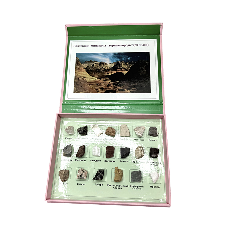 Specimen van mineraal- en gesteentemonsters