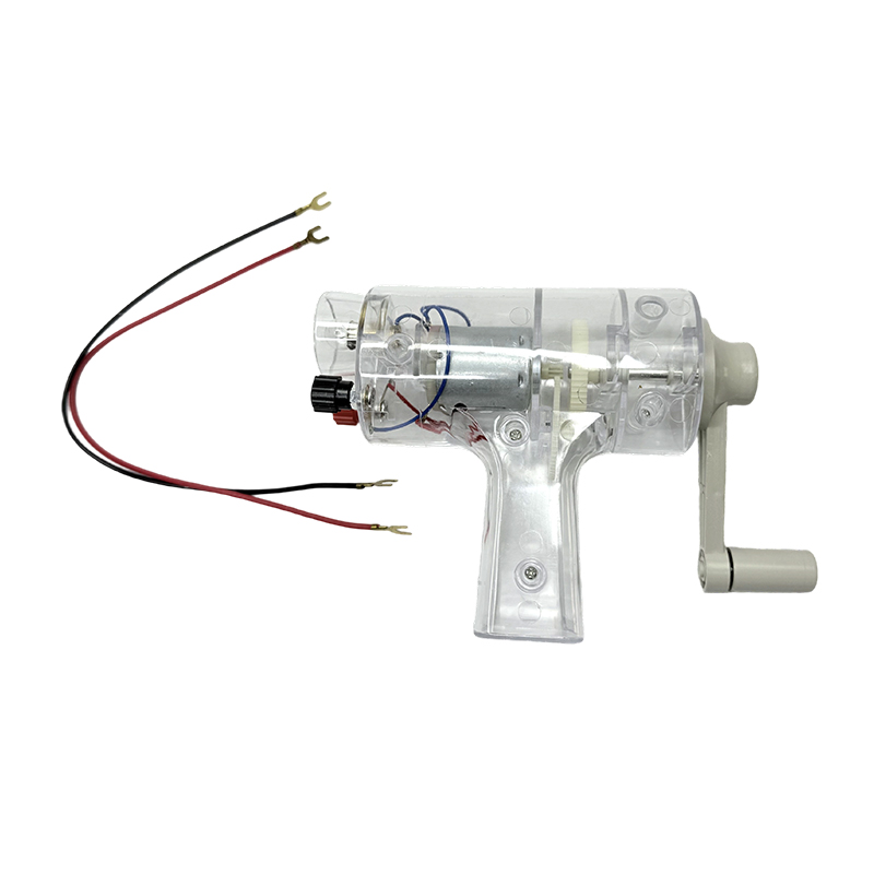 Fysieke laboratoriumapparatuur handcrankgenerator lesinstrument schoolleerapparatuur
