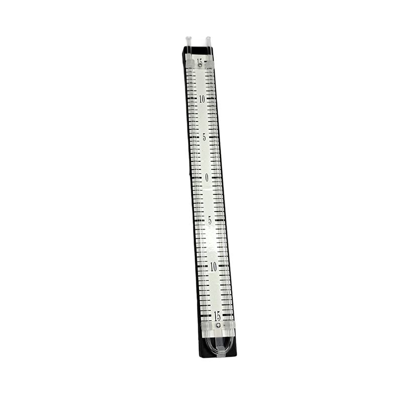 U-buismanometer 150-0-150 mm met behulp van rode vloeistofmeter-instrumenten voor natuurkundelaboratoria
