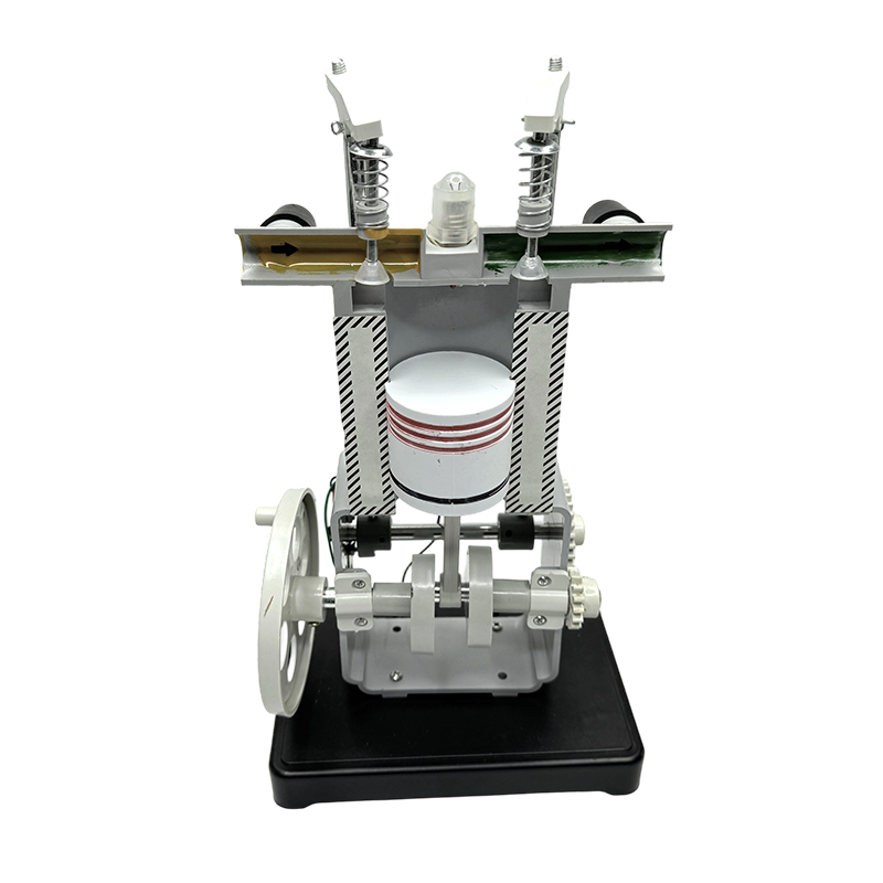 Benzinemotormodel dynamica lesmateriaal natuurkunde lesmateriaal